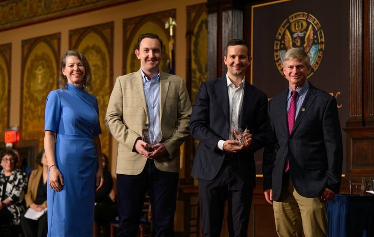 Felipe Ernst at the Georgetown University Tropaia Award ceremony